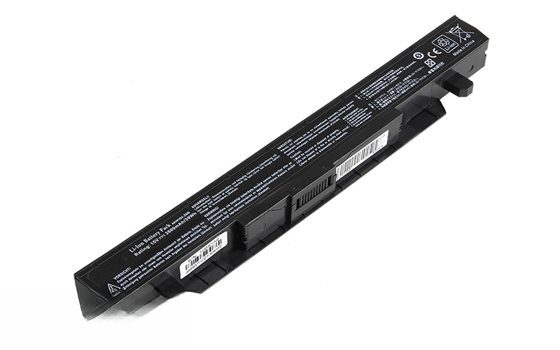 A41N1424 Battery for ASUS G552VW GL552J GL552VX ZX50JX (15V 39Wh 4-Cell) – Front view top 45° angle
