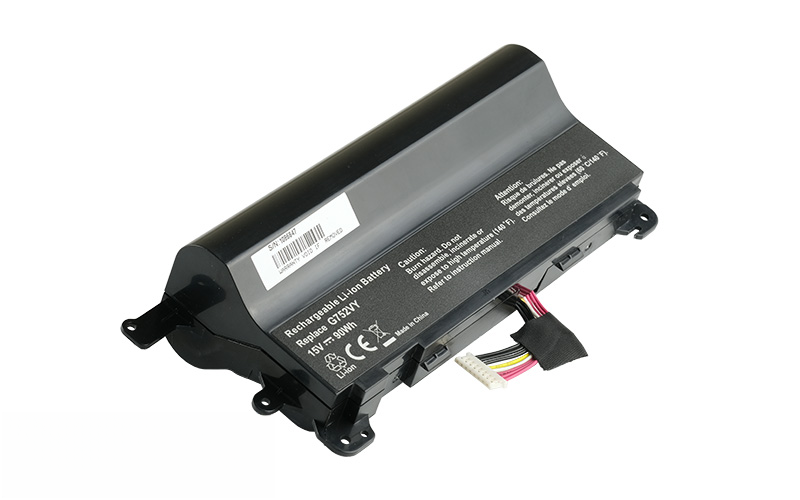 A42N1520 Battery for ASUS ROG GFX72 GFX72VY G752VY (15V 90Wh 8-Cell) – Front view top 45° angle