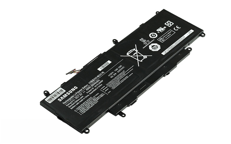 AA-PLZN4NP Battery for Samsung XE700T1A XE700T1C XQ700T1C (7.5V 49Wh 4-Cell Li-Polymer) – Front view top 45° angle