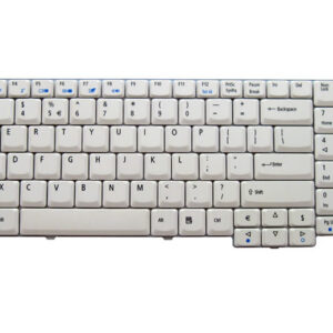 Acer Aspire 5735 7000 7100 TravelMate 7720 Extensa 5635G 5635Z eMachines E528 Keyboard (Colour: White) – Front view – keys & layout