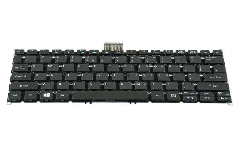 Acer Aspire ES1-311 ES1-331 ES1-332 ES1-131 R3-131T Keyboard – Front view – keys & layout