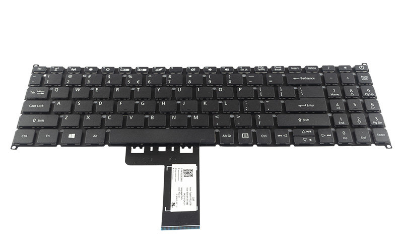Acer PK132WV1A00 Keyboard for Acer Aspire 3 A315-56 A315-21 A315-31 A315-51 A315-52 (no frame) – Front view – keys & layout