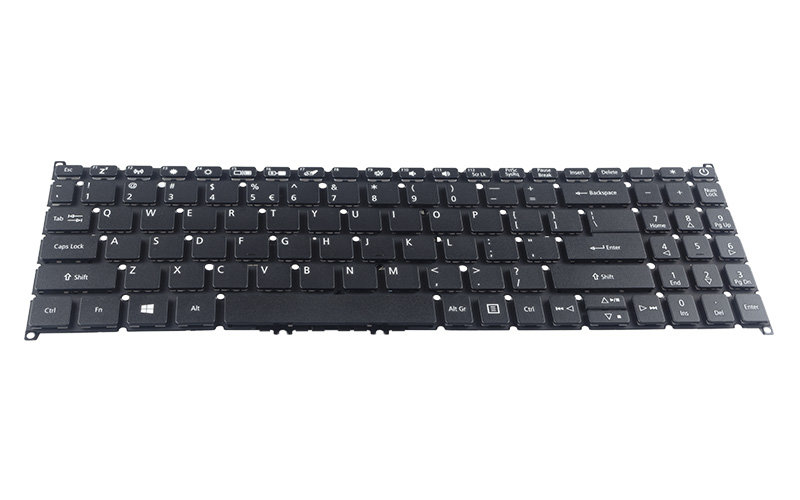 Acer TravelMate P215-52 Keyboard – Front view – keys & layout