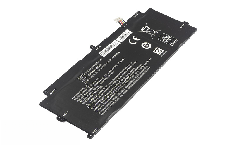 AH04XL HSTNN-DB7S 902500-855 Battery for HP Spectre X2 12-c023tu 12-c018tu 12-c009tu (7.6V 38Wh 4-Cell Li-Polymer) – Front view top 45° angle