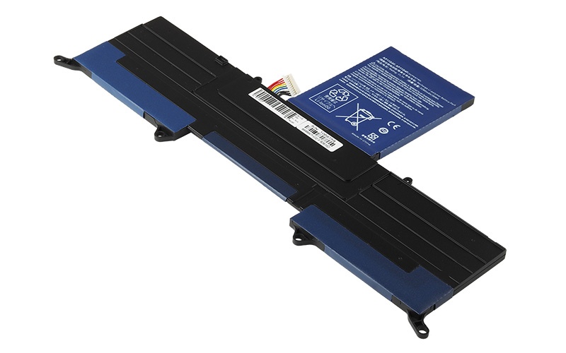 AP11D3F AP11D4F BT.00303.026 Battery for Acer Aspire S3-951 (11.1V 38Wh 3-Cell Li-Polymer) – Front view top 45° angle