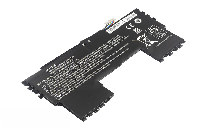AP12E3K Battery for Acer Aspire S7-191 (7.4V 33Wh 4-Cell Li-Polymer) – Front view top 45° angle