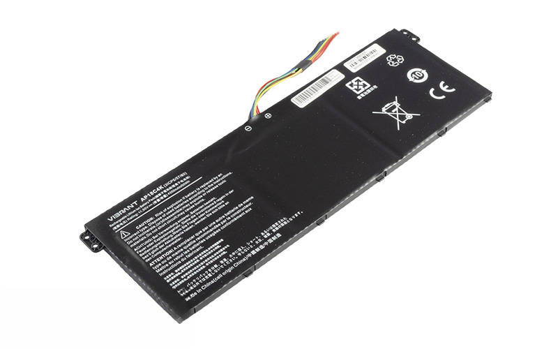 AP18C4K Battery for Acer Swift 3 SF314-57G SF314-58G Aspire 5 A514-52 (11.55V 50Wh 3-Cell Li-Poly) – Front view top 45° angle