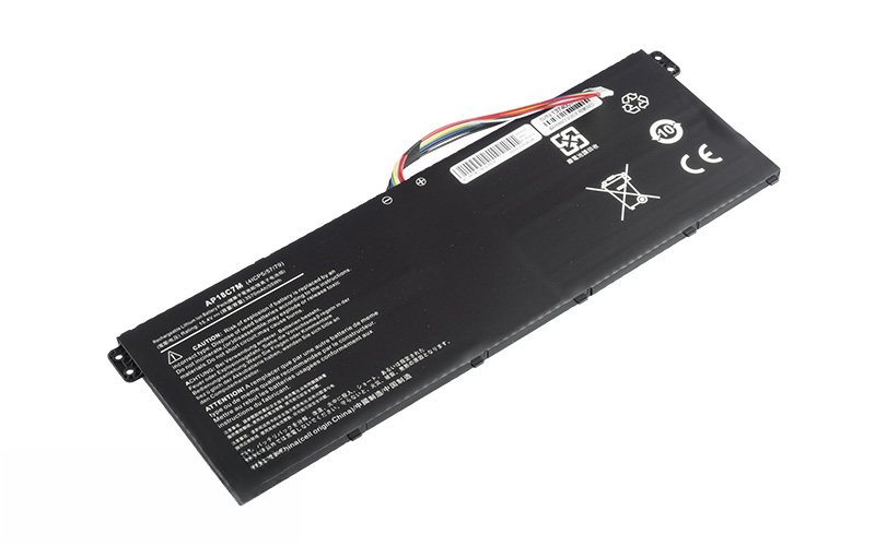 AP18C7M Battery for Acer Spin 5 SP513-54N Swift 5 SF514-54T Swift 3 SF313-52G (15.4V 49Wh 4-Cell Li-Poly) – Front view top 45° angle