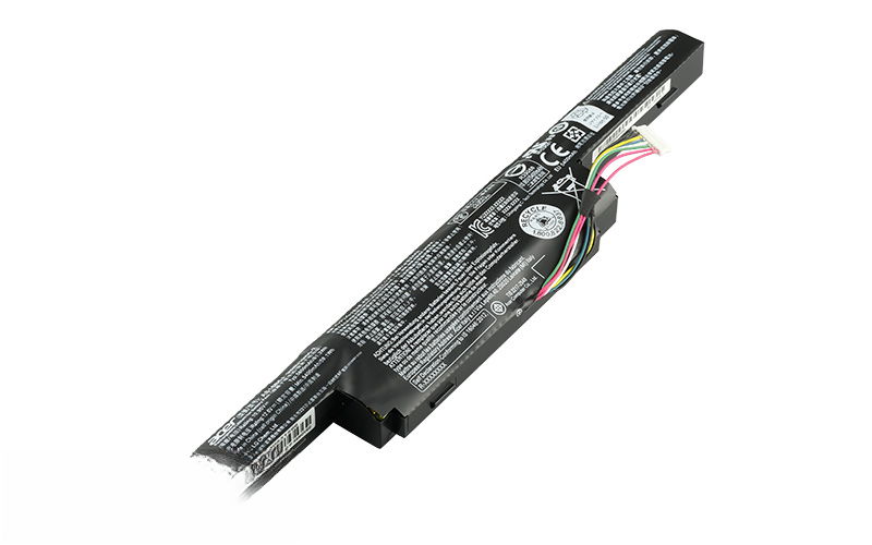 AS16B5J AS16B8J Battery for Acer Aspire E 15 E5-575G F5-573G F5-573T (10.8V 56Wh 6-Cell) – Front view top 45° angle