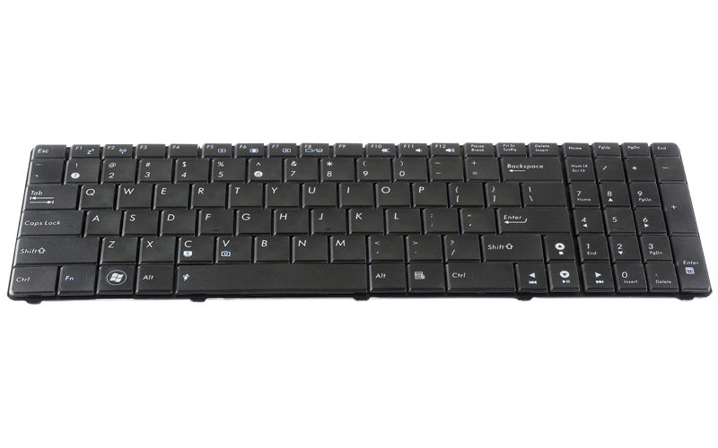 ASUS K50IJ K50IN Keyboard – Front view – keys & layout
