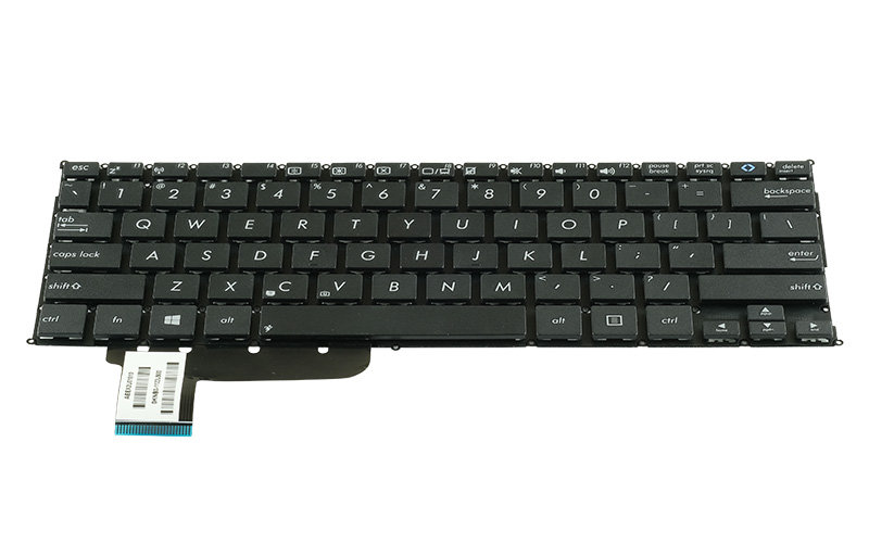 ASUS VivoBook X201E X202E Keyboard – Front view – keys & layout