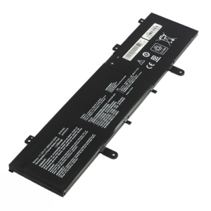 B31N1632 Battery for ASUS VivoBook 14 S4100U S4000U ZenBook X405U (11.52V 31Wh 3-Cell Li-Poly) – Front view top 45° angle