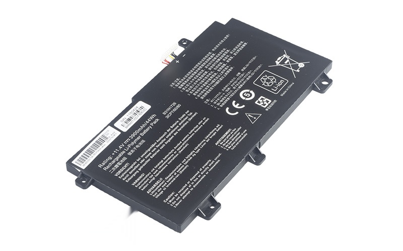 B31N1726 Battery for ASUS TUF Gaming FX504GD FX504GE FX504GM FX505GE (11.4V 44Wh 3-Cell Li-Poly) – Front view top 45° angle