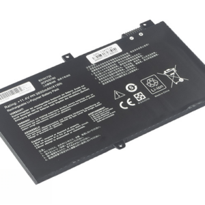 B31N1732 Battery for ASUS VivoBook X430UA X430UN X430FA S14 S430UA S430FA (11.4V 41Wh 3-Cell Li-Poly) – Front view top 45° angle