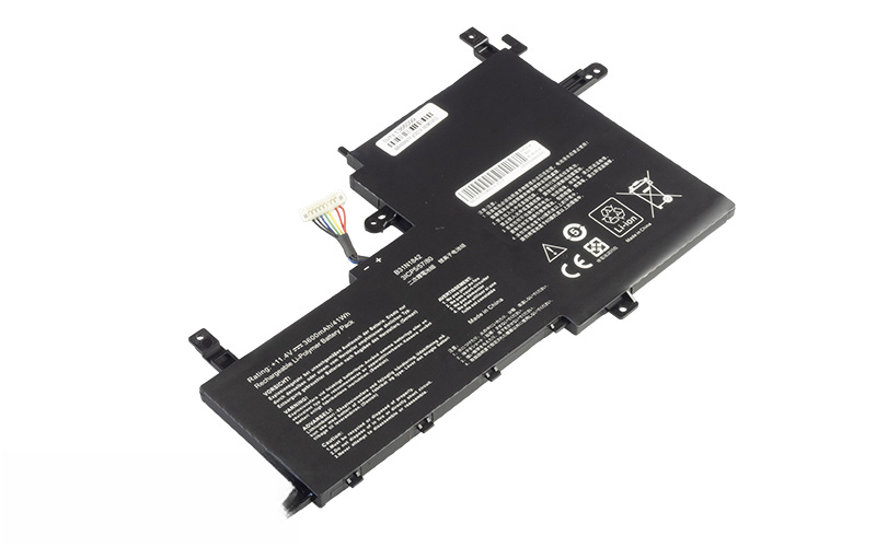 B31N1842 Battery for ASUS VivoBook S15 S531FA S531FL (11.4V 41Wh 3-Cell Li-Poly) – Front view top 45° angle