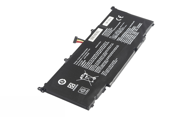 B41N1526 Battery for ASUS FX502VM FX502VD GL502VT GL502VM GL502VML (15.2V 52Wh 4-Cell Li-Polymer) – Front view top 45° angle