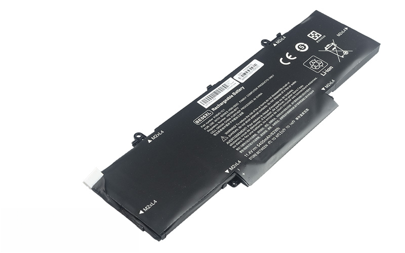 BE06XL 918045-271 HSTNN-IB7V 918180-855 Battery for HP Elitebook 1040 G4 (11.4V 46Wh 6-Cell Li-Poly) – Front view top 45° angle