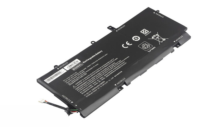 BG06XL HSTNN-IB6Z for HP EliteBook Folio 1040 G3 (11.4V 39Wh 3-Cell Li-Poly) – Front view top 45° angle