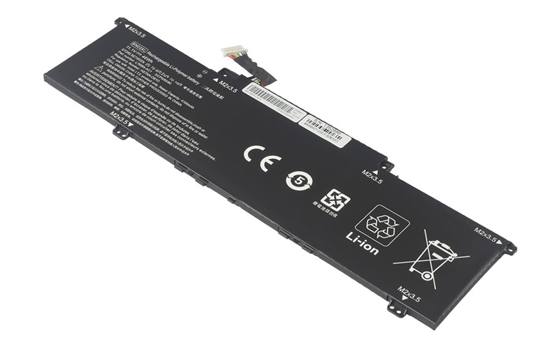 BN03XL L77034-005 HSTNN-DB9N Battery for HP ENVY X360 13-ay0056AU 13-ba0000 (11.1V 46Wh 3-Cell Li-Poly) – Front view top 45° angle