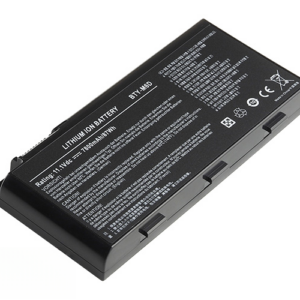 BTY-M6D Battery for MSI GX680 GX780 GX660 GT780 GT683 GT660 （11.1V 87Wh 9-Cell) – Front view top 45° angle