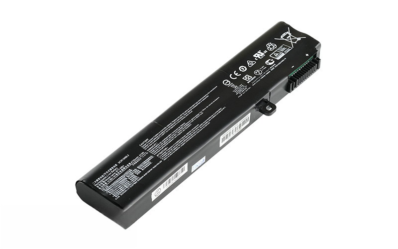 BTY-M6H Battery for MSI GE72 (10.86V 56Wh 6-Cell) – Front view top 45° angle
