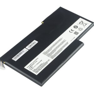 BTY-M6J Battery for MSI Stealth Pro GS63VR 6RF GS73VR MS-16K2 (11.1V 63Wh 3-Cell Li-Poly) – Front view top 45° angle