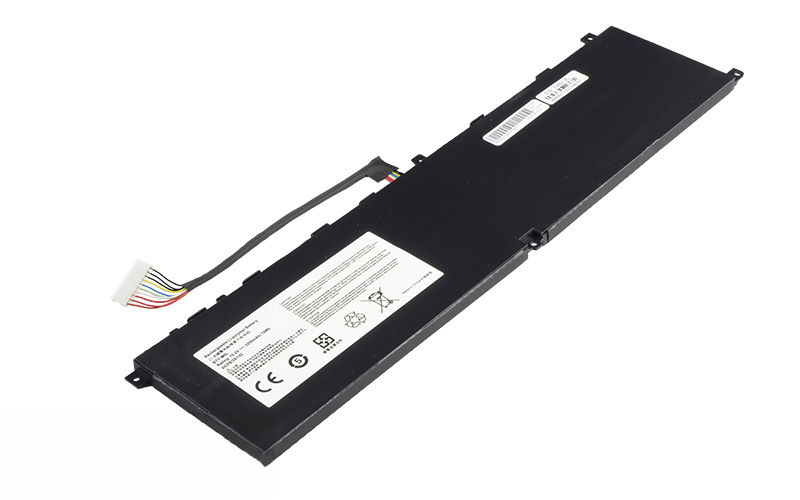 BTY-M6L Battery for MSI GS65 8RF GS65 8RE MS-16Q2 (15.2V 79Wh 4-Cell Li-Poly) – Front view top 45° angle