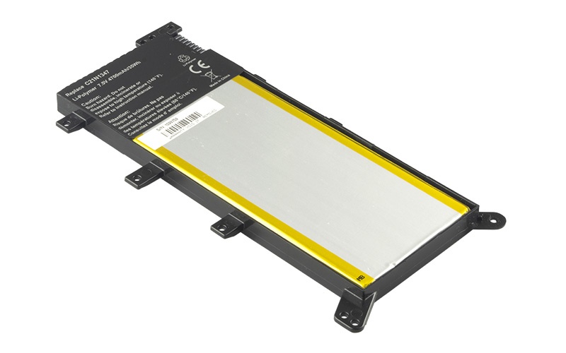 C21N1347 Battery for ASUS X555L X555LA X555LN (7.5V 35Wh Li-Polymer) – Front view top 45° angle