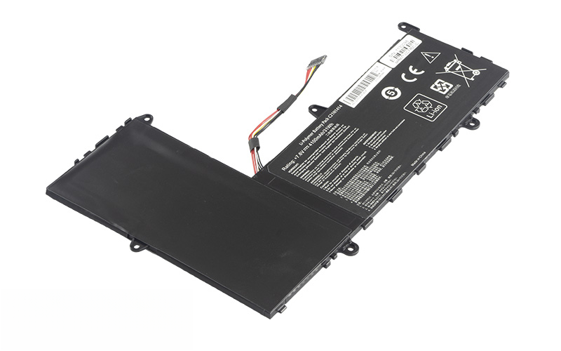 C21N1414 Battery for ASUS EeeBook X205T X205TA (7.6V 31Wh 2-Cell Li-Poly) – Front view top 45° angle