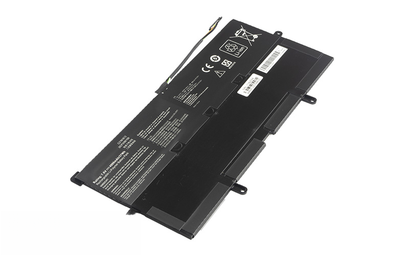 C21N1613 Battery for ASUS Chromebook Flip C302CA (7.6V 37Wh 2-Cell Li-Poly) – Front view top 45° angle