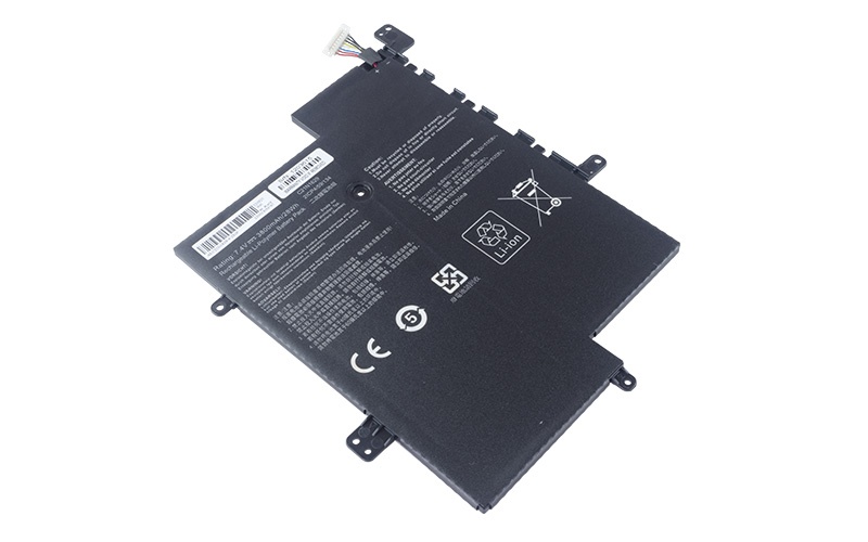 C21N1629 Battery for ASUS E203MA E203N X207NA R203MA (7.4V 28Wh 2-Cell Li-Poly) – Front view top 45° angle