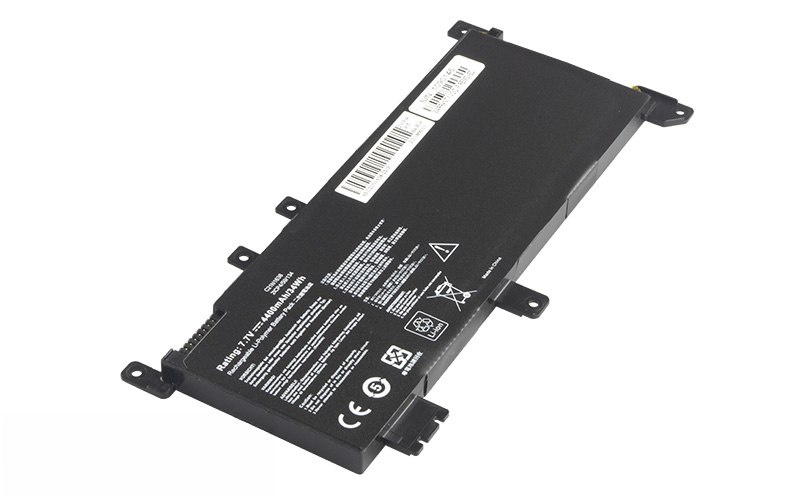 C21N1638 Battery for ASUS VivoBook A480U X442 R419UR F442U (7.7V 34Wh 2-Cell Li-Poly) – Front view top 45° angle