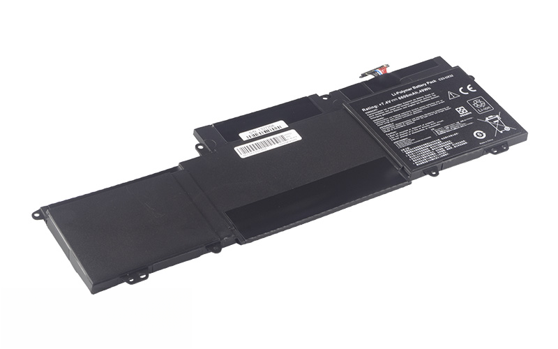 C23-UX32 Battery for ASUS Zenbook UX32A UX32VD VivoBook U38N (7.4V 49Wh 4-Cell Li-Poly) – Front view top 45° angle