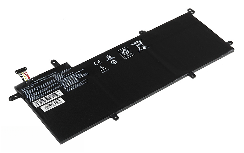 C31N1428 3-Cell Li-Polymer (11.31V 48Wh) Battery for ASUS Zenbook UX305LA UX305UA – Front view top 45° angle