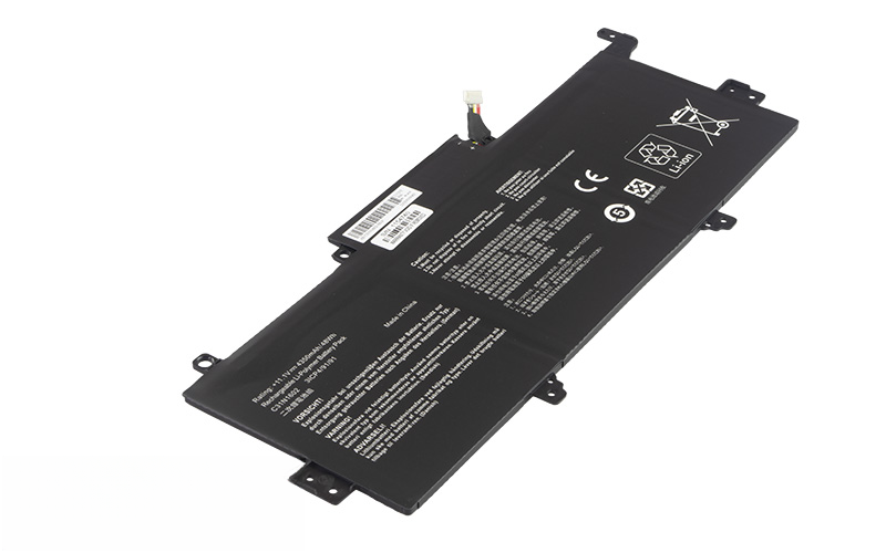 C31N1602 Battery for ASUS ZenBook UX330UA (11.4V 50Wh 3-Cell Li-Polymer) – Front view top 45° angle