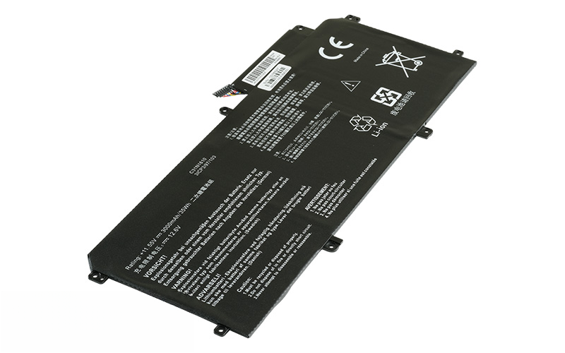 C31N1610 Battery for ASUS Zenbook UX330U UX330CA UX330C (11.55V 33Wh Li-Polymer) – Front view top 45° angle