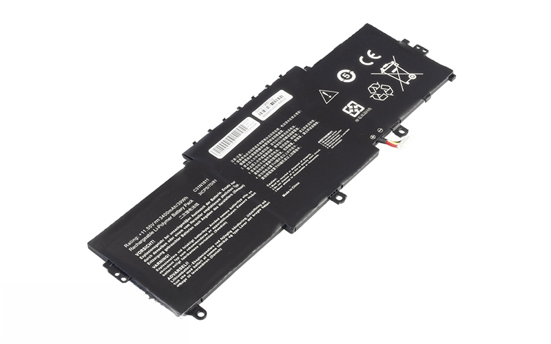 C31N1811 Battery for ASUS ZenBook 14 UX433FA UX433FN (11.55V 39Wh 3-Cell Li-Poly) – Front view top 45° angle