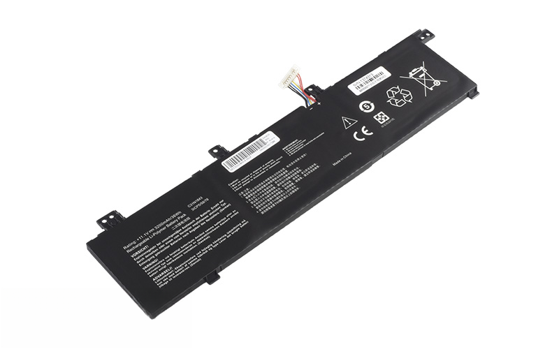 C31N1843 Battery for ASUS VivoBook S14 S432FA S15 S532FA (11.4V 30Wh 3-Cell Li-Poly) – Front view top 45° angle