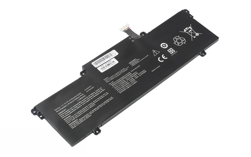 C31N1914 Battery for ASUS Zenbook 14 UX425UG UX435EG UX435EAL (11.1V 46Wh 3-Cell Li-Poly) – Front view top 45° angle