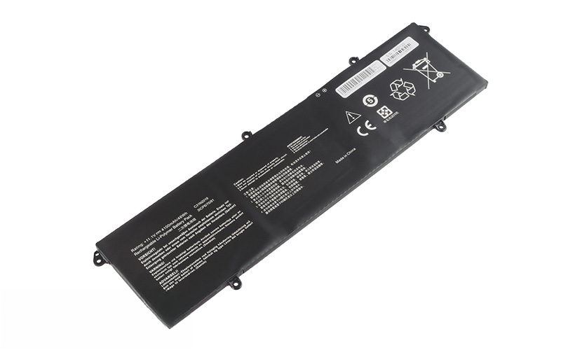 C31N2019 Battery for ASUS Vivobook Pro 14 OLED M3401QC M6400QC (11.1V 46Wh 3-Cell Li-Poly) – Front view top 45° angle