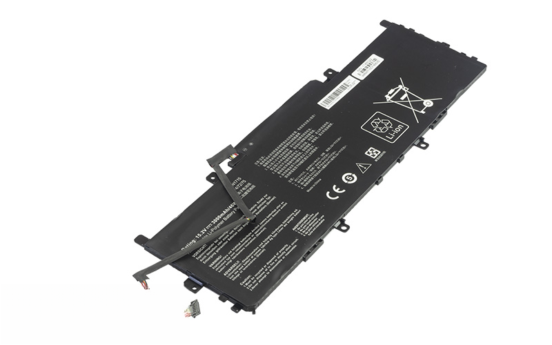 C41N1715 Battery for ASUS ZenBook 13 UX331UA UX331UN UX331FN (15.2V 46Wh 4-Cell Li-Polymer) – Front view top 45° angle