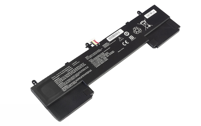 C42N1839 Battery for ASUS ZenBook 15 UX533FD UX534FA UX563FD (15.2V 52Wh 6-Cell Li-Poly) – Front view top 45° angle