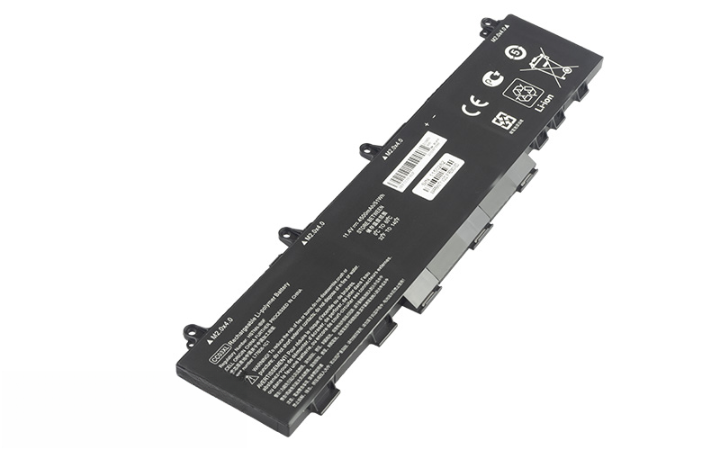 CC03XL HSTNN-UB8W L77622-541 L77991-005 Battery for HP EliteBook 830 G7 (11.4V 51Wh 3-Cell Li-Polymer) – Front view top 45° angle