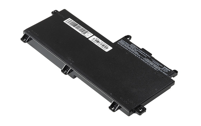CI03XL HSTNN-UB6Q 801554-001 Battery for HP ProBook 640 G2 645 G2 650 G2 655 G2 (11.4V 39Wh 3-Cell Li-Polymer) – Front view top 45° angle