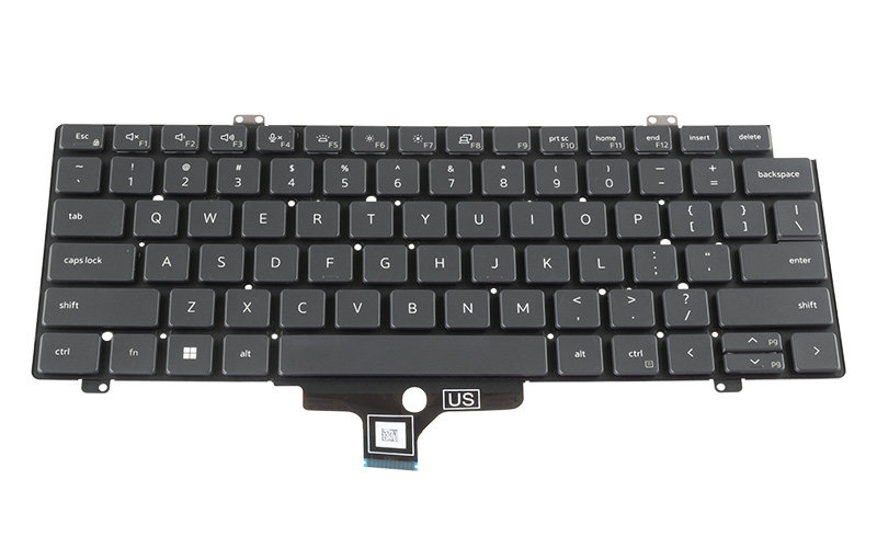 CM7JH Keyboard for Latitude 5420 5421 5430 7420 7520 2021 (with backlit keys) – Front view – keys & layout