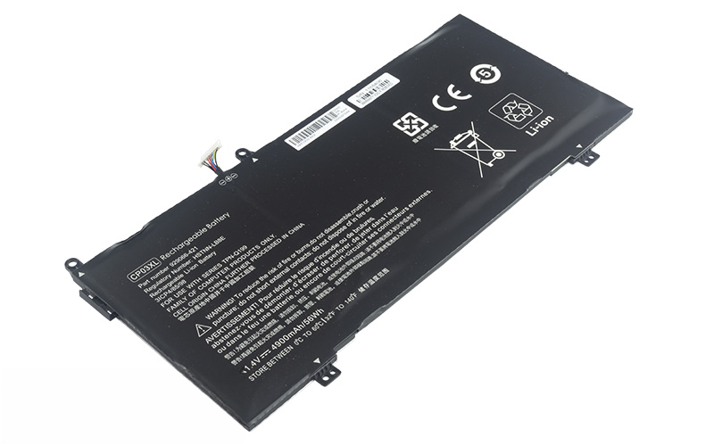 CP03XL CP03060XL 929072-855 Battery for HP Spectre X360 13-ae003ng 13-ae010tu 13-ae045ng (11.4V 56Wh 3-Cell Li-Poly) – Front view top 45° angle