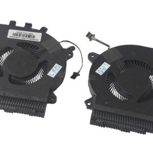 CPU Fan and GPU Fan Pair for Dell G15 5510 (without heatsink for laptop with GTX1650 GPU) – Top – fan blades visible