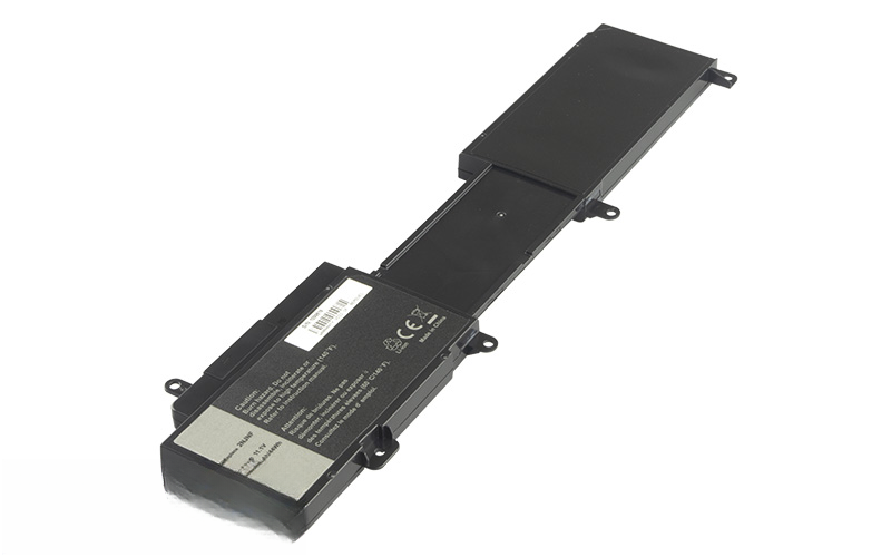 Dell Inspiron 15z 5523 14z 5423 replacement battery (P/N: 2NJNF, 8JVDG, T41M0, TPMCF) - 11.1V 44Wh – Front view top 45° angle