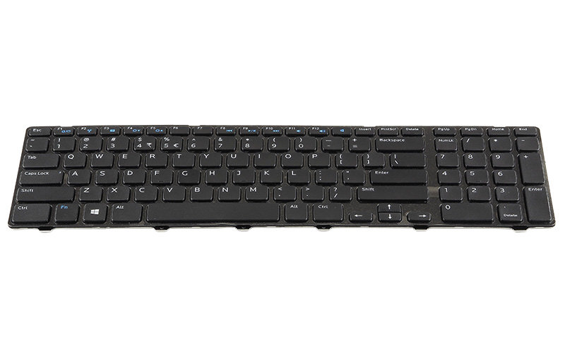 Dell Inspiron 17-3721 17R-5721 keyboard – Front view – keys & layout