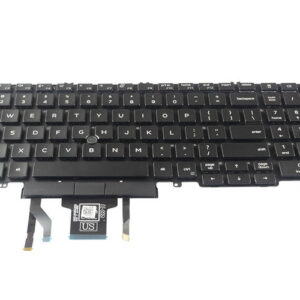 Dell Latitude 5500 5501 5510 5511 Precision 3540 3541 3550 3551 Keyboard (with backlit keys and center track point) – Front view – keys & layout